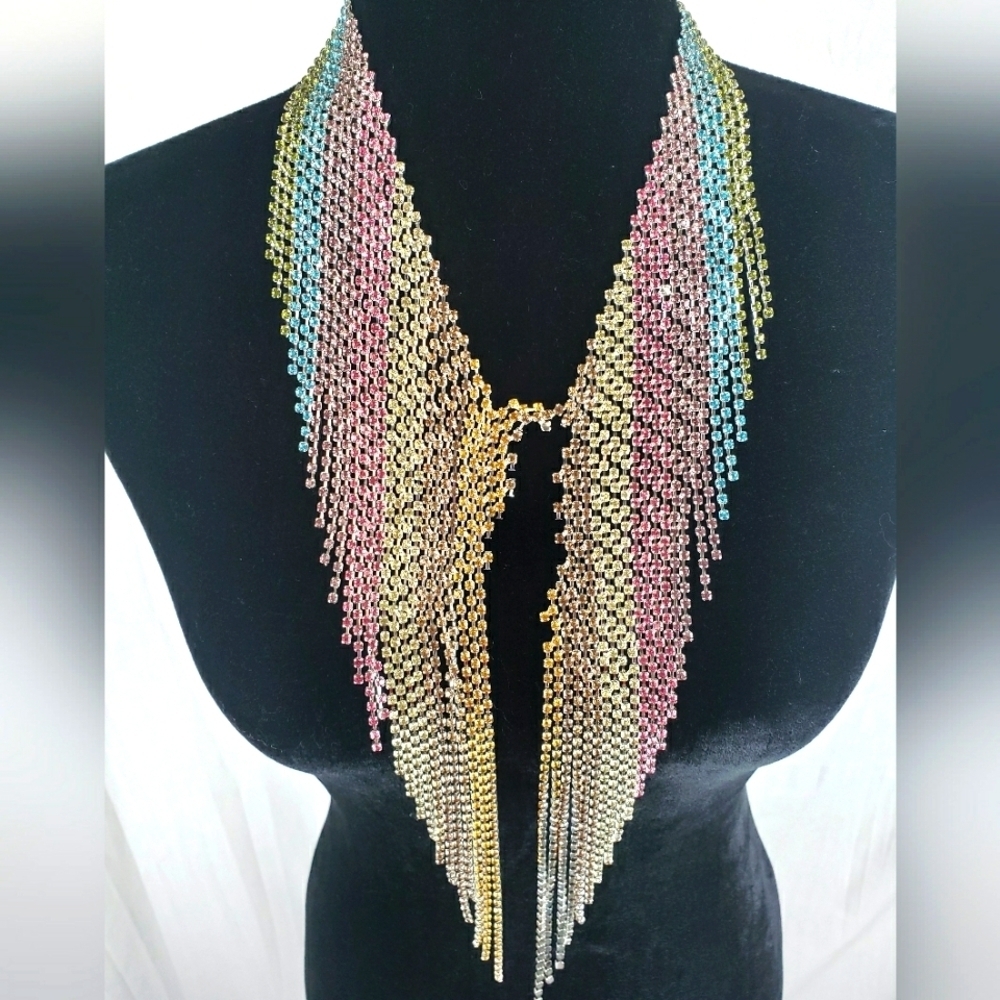 NWT Angel Wings Multicolored Necklace